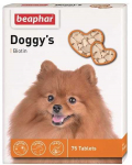 Vitamīnizēta papildbarība - Beaphar, Doggy's Biotin, 75 tabl.