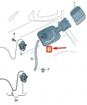 VAG Audi A3 S3 degalų bako dangtelio įdėklas originalus 8V4809906D