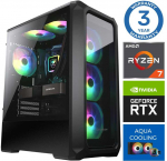 Stacionarus kompiuteris INTOP AQUA Ryzen 7 7700X 16GB DDR5 500SSD M.2 NVME RTX5060Ti 8GB no-OS (RW56620NS)