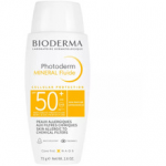 Bioderma Photoderm Mineral Fluide SPF50+ - Atsparus vandeniui mineral sunscreen fluid for face.