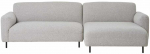 HouseNordic Salvador Lounge sofa - Lounge sofa, de&scaron;ininė, bukle, &scaron;viesiai pilka, HN1253, 1 vnt.