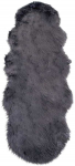 House Nordic Kilimas, Dirbtinis avies vilnas, 60x180 cm, Pilka