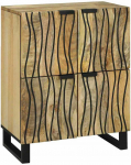 Komodas Ruda 60 x 33 x 75 cm mango medienos masyvas