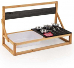 Promotions Žaidimų virtuvėlė, Eglės medienos žaidimų virtuvėlė, 81x36x49 cm, Juoda ir natūrali