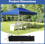 Promotions Sulankstomas pavėsinė, 445x300x313 cm, balta