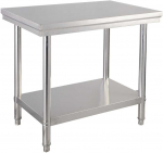 Promotions Virtuvės stalas, 92x61x90 cm, Nerūdijančio plieno
