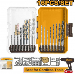 Grąžtas Ingco drill set 16pcs unibody