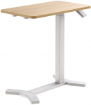 Spacetronik Reguliuojamas stalas ant ratukų Buddy baltas medinis senas
