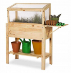 Pakelta medinė daržo lysvė Wamar, 78x80x37cm