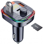 FM moduliat. Luxivox Ibiza T832 QC3.0+PD 3.1A