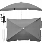 Extralink Folding Garden Umbrella Juodas Forest, 2m Pilkas