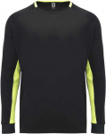 Roly Unisex vartininko mar&scaron;kinėliai PORTO Juoda/fluoro geltona