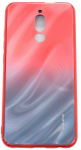 Evelatus Xiaomi Redmi 8 Vanduo Ripple Gradient Color Anti-Explosion Tempered Glass Case Gradient Raudona-Juodas