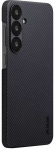 Dėklas Pitaka Ultra-Slim Case, Juodas/Pilkas Twill - Sansung Galaxy S25