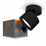 Lubinis &scaron;viestuvas Lubų Spot lempa GX53 Videx, juoda