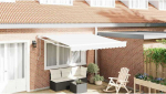 I&scaron;traukiama markizė Balta 350 x 250 cm Poliesteris ir aliuminis