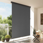 Roletas Dryžuotas Antracitas 200 x 250 cm Audinys ir aliuminis