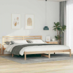 Lova Lovos rėmas Ruda 180 x 220 cm Kietos pu&scaron;ies mediena