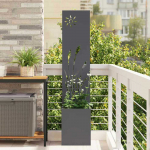 Sodo privatumo ekranas &bdquo;Fretwork&ldquo; Antracitas 32 x 150 cm