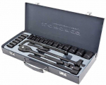 Forcekraft 1/2" įrankių rinkinys, 24 vnt. (8&ndash;32 mm) (6 kampų)