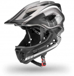 &bdquo;Rockbros TT-32SBTG-S&ldquo; vaiki&scaron;kas dviračio &scaron;almas su nuimamu smakro apsauga, dydis S - pilkos spalvos