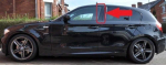 BMW NAUJA ORIGINALI E87 PRIEKINIO DURŲ APDAILA B STULPO PLOK&Scaron;TĖS APDAILA BLIZGUS Juodas KAIRĖS PUSĖS