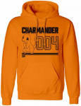 Vaiki&scaron;kas džemperis su gobtuvu Pok&eacute;mon Charmander Line Art Oranžinė