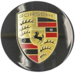 Naujas OEM Porsche Cayenne 11-15 Apvalus Blizgus Juodas I&scaron;gaubtas Centrinis Dangtelis 95836130303
