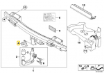 Originalus BMW E70 E70N E81 E82 E84 Sandarinimo akluoju ki&scaron;tuku D=18MM OEM 71606765338