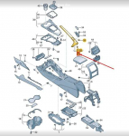 VAG AUDI A4 8W B9 Priekinė Centrinė Konsolės Apdaila RHD 8W2863969H1LQ NAUJA ORIGINALI
