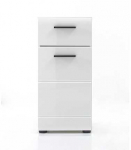 Vonios spintelė Skin baltas blizgesys