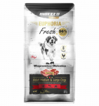 &Scaron;unų Maistas - BIOFEED Euphoria Fresh Suaugusiems Vidutinio ir Didelio Dydžio Kiauliena ir Jautiena 2kg