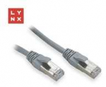 LYNX FTP jungiamasis kabelis Cat5e PVC, CCA, 10m, pilkas