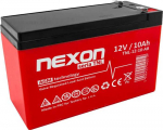 Nexon Akumuliatorius želinis AGM 12V 10Ah Long Life (12l) &ndash; gilaus i&scaron;krovimo ir ciklinio darbo