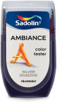 Spalvos testeris SADOLIN AMBIANCE Sidabrinis SHADOW, visi&scaron;kai matiniai, 30 ml