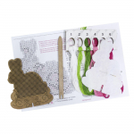 MP Studia Beldizart Kryželiu siuvinėjimas ant medinio pagrindo "Gėlių Velykos" SO-081