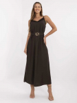 Suknelė Italy Moda Sukienka-MI-SK-A6401.00-ciemny ruda
