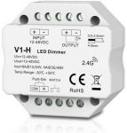 SKYDANCE V1-H nuolatinės įtampos valdiklis 12-48V, 1x 8A, Push-Dimm