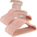 Songmics Vaiki&scaron;kos drabužių pakabos, 30x0,5x20,5 cm, rožinė