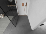 Walk-in du&scaron;o sienelė Mexen Kioto, Juodas pattern/Rose Gold, 70 x 200 cm