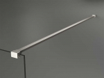 Walk-in du&scaron;o sienelė Mexen Kioto, Brushed nickel, juodas ra&scaron;tas, 150 x 200 cm