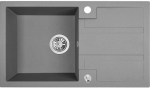Granitinė virtuvinė plautuvė Laveo Barbados SBB_511T, Pilkas