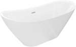 Vonia Mexen Lotos, 170 x 75 cm, Baltas + Brushed nickel persipylimas