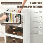 Bonideco Select Knygų spintelė 169x59,9x37,5cm., baltos spalvos