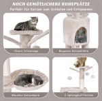 Bonideco Select Draskyklė namelis 93x36x140cm., smėlio/&scaron;viesiai pilkos spalvos