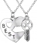 Draugystės vėriniai &bdquo;Best Friends&ldquo; &ndash; &Scaron;irdis ir Raktas (2 vnt.)