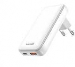 Winner Group WG - S&iacute;ťov&aacute; nab&iacute;ječka GaN 2x USB, 1x USB-C 30W + 1x USB-A 18W, baltas