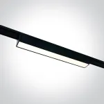 10W LED &scaron;viestuvas į magnetines sistemas FLAT, juodas, 3000/4000/5000K, 48V, 120&deg;, 43100FA/B/V