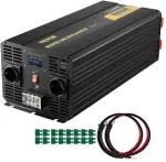 Galingas 6000W įtampos keitiklis 12V į 230V LCD, avarinis inverteris automobiliui, keitiklis i&scaron; DC į AC