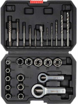 Suktukų i&scaron;traukimo rinkinys, 26 dalys, varžtų, sraigtų i&scaron;ėmimo įrankių komplektas
